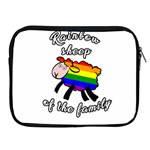 Rainbow sheep Apple iPad 2/3/4 Zipper Cases Front