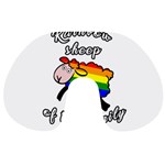 Rainbow sheep Travel Neck Pillows Front