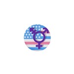 Transgender flag 1  Mini Buttons Front