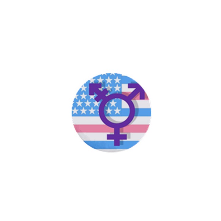 Transgender flag 1  Mini Buttons