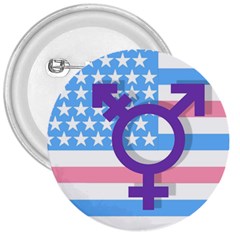 Transgender Flag 3  Buttons by Valentinaart