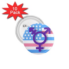 Transgender Flag 1 75  Buttons (10 Pack) by Valentinaart