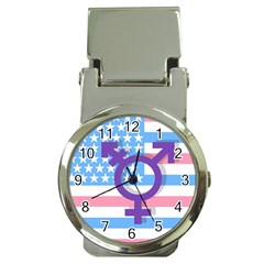 Transgender Flag Money Clip Watches by Valentinaart