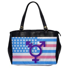 Transgender Flag Office Handbags by Valentinaart