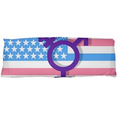 Transgender Flag Body Pillow Case (dakimakura) by Valentinaart