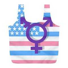 Transgender Flag Full Print Recycle Bags (l)  by Valentinaart