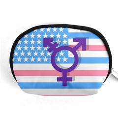 Transgender Flag Accessory Pouches (medium)  by Valentinaart