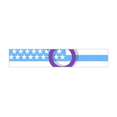 Transgender Flag Flano Scarf (mini) by Valentinaart