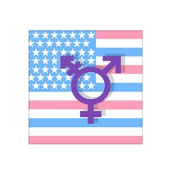 Transgender Flag Satin Bandana Scarf by Valentinaart