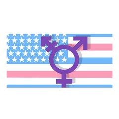 Transgender Flag Satin Wrap by Valentinaart