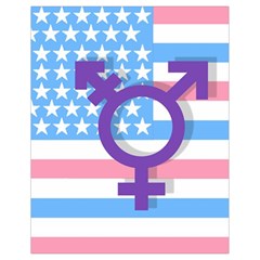 Transgender Flag Drawstring Bag (small) by Valentinaart