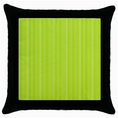 Lines Pattern Throw Pillow Case (black) by Valentinaart