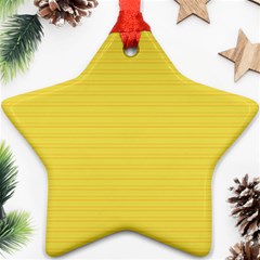 Lines Pattern Star Ornament (two Sides) by Valentinaart