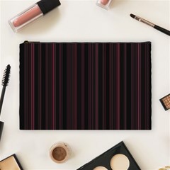 Lines Pattern Cosmetic Bag (large)  by Valentinaart