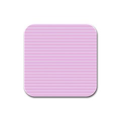 Lines Pattern Rubber Square Coaster (4 Pack)  by Valentinaart