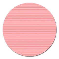 Lines Pattern Magnet 5  (round) by Valentinaart