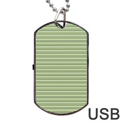 Lines Pattern Dog Tag Usb Flash (one Side) by Valentinaart