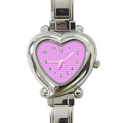 Lines Pattern Heart Italian Charm Watch by Valentinaart