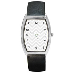 Zigzag  pattern Barrel Style Metal Watch