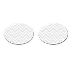 Zigzag  pattern Cufflinks (Oval)