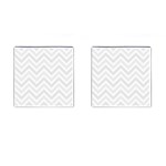 Zigzag  pattern Cufflinks (Square) Front(Pair)