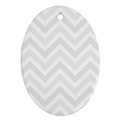 Zigzag  pattern Oval Ornament (Two Sides)