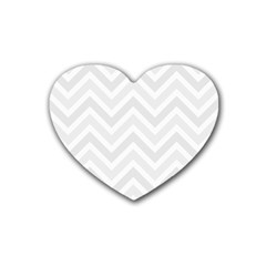 Zigzag  pattern Rubber Coaster (Heart) 