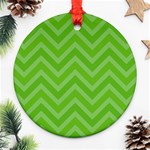 Zigzag  pattern Ornament (Round) Front