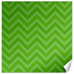 Zigzag  Pattern Canvas 16  X 16   by Valentinaart