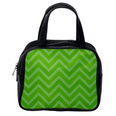 Zigzag  Pattern Classic Handbags (one Side)