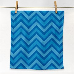 Zigzag  Pattern Face Towel by Valentinaart