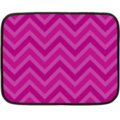 Zigzag  Pattern Fleece Blanket (mini) by Valentinaart