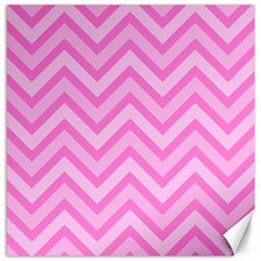 Zigzag  Pattern Canvas 16  X 16   by Valentinaart