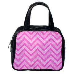 Zigzag  Pattern Classic Handbags (one Side)