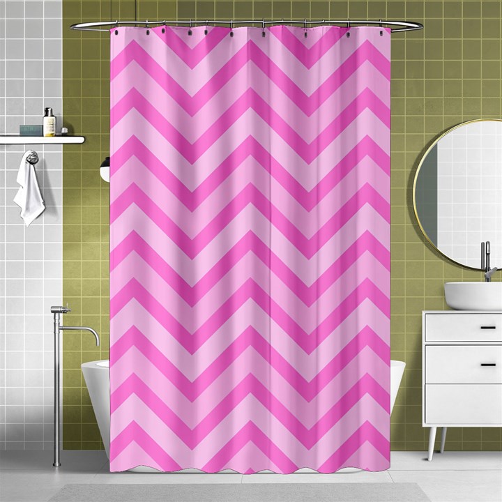 Zigzag  pattern Shower Curtain 48  x 72  (Small) 