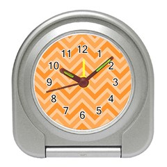 Zigzag  Pattern Travel Alarm Clocks by Valentinaart