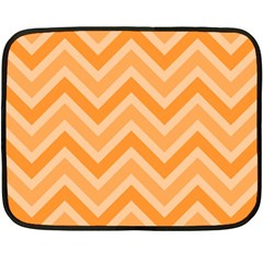 Zigzag  Pattern Double Sided Fleece Blanket (mini)  by Valentinaart