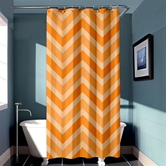 Zigzag  Pattern Shower Curtain 36  X 72  (stall)  by Valentinaart