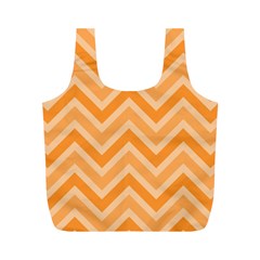 Zigzag  Pattern Full Print Recycle Bags (m)  by Valentinaart