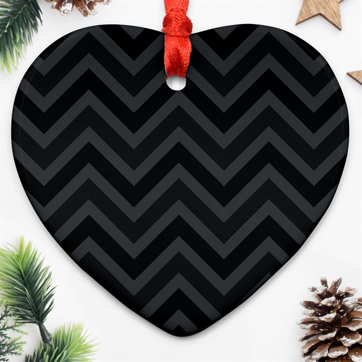 Zigzag  pattern Ornament (Heart)