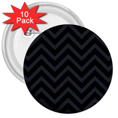 Zigzag  Pattern 3  Buttons (10 Pack)  by Valentinaart