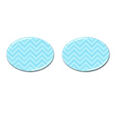 Zigzag  Pattern Cufflinks (oval) by Valentinaart