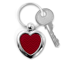 Zigzag  Pattern Key Chains (heart)  by Valentinaart