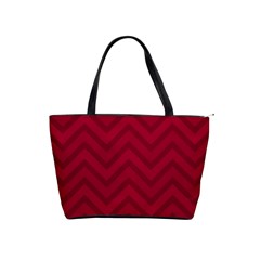 Zigzag  Pattern Shoulder Handbags by Valentinaart