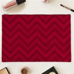 Zigzag  pattern Cosmetic Bag (XXL)  Front