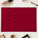 Zigzag  pattern Cosmetic Bag (XXL)  Back