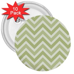 Zigzag  Pattern 3  Buttons (10 Pack)  by Valentinaart