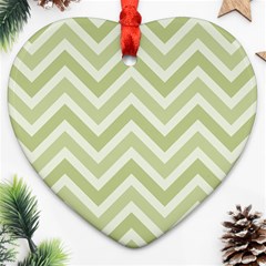 Zigzag  Pattern Heart Ornament (two Sides) by Valentinaart