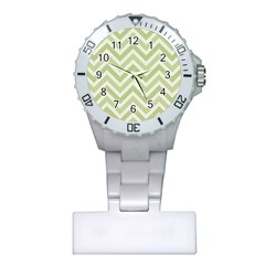 Zigzag  Pattern Plastic Nurses Watch by Valentinaart