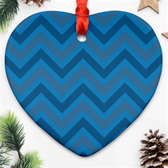 Zigzag  Pattern Ornament (heart) by Valentinaart